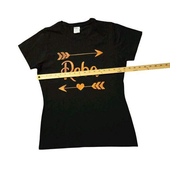 Reba McIntire Vintage 90's Medium Black T Shirt Port Company Valentines Heart - Picture 4 of 5